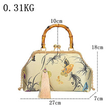 Load image into Gallery viewer, Luxury Embroidery Evening Bag Vintage Wedding Bags Tassels Women Handbag a122