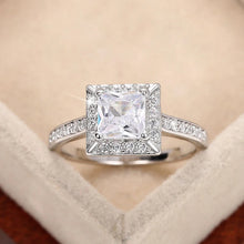 Cargar imagen en el visor de la galería, Classic Princess Cubic Zircon Women Rings for Wedding Timeless Accessories Eternity Jewelry