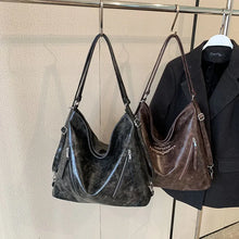 画像をギャラリービューアに読み込む, Retro Large Shoulder Bags  for Women Tote Bag Winter Fashion PU Leather Purse n312