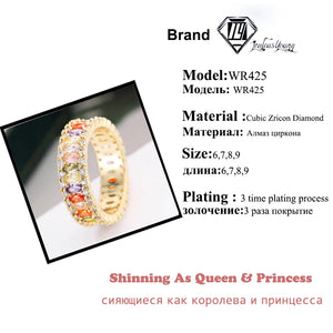 Luxury Multicolor Marquise Cubic Zirconia Engagement Rings for Women b22