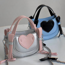 Carica l&#39;immagine nel visualizzatore di Gallery, All Match Girls Heart Patchwork Shoulder Bag Casual Chic Women Vintage Y2k Aesthetic Ins Crossbody Bags