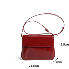 Carica l&#39;immagine nel visualizzatore di Gallery, Luxury Patent Leather Women Small Bag Square Crossbody Bag Casual Purse