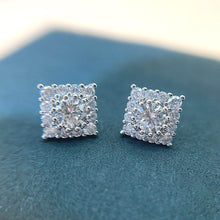 Charger l&#39;image dans la galerie, Square Shaped Stud Earrings for Women Cubic Zirconia Jewelry he170 - www.eufashionbags.com
