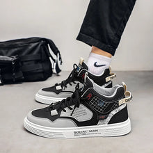 画像をギャラリービューアに読み込む, Men Casual Shoes Breathable Leather Fashion Flats Youth Student Skateboard Sneakers Sport Walking Tennis Shoes