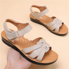 Charger l&#39;image dans la galerie, Women Genuine Leather Sandals Platform Shoes Non Slip Beach Shoes