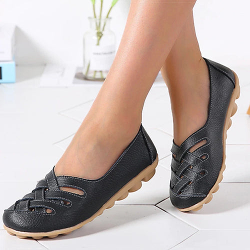 Women Shoes Summer Slip On  Leather Casual Shoes Woman 2024 Loafers Women's Ballet Flats Women Moccasins Flat Shoes Female