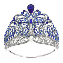 画像をギャラリービューアに読み込む, Large Miss Universe Crown Rhinestone Tiara Bridal Party Crowns Hair Jewelry y98