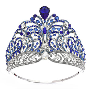 Large Miss Universe Crown Rhinestone Tiara Bridal Party Crowns Hair Jewelry y98