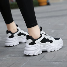Load image into Gallery viewer, Fashion Mesh Women Sneakers Chunky Comfortable Thick Sole Dad Platform Shoes
