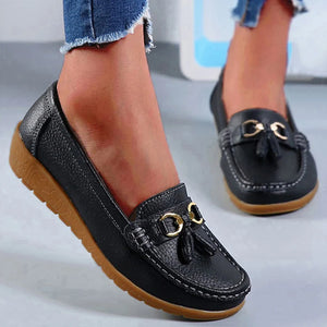 Women Casual Shoes White Slip On Loafers Sneakers Woman Soft Low Heels Sports Tennis Woman Casual Sneaker