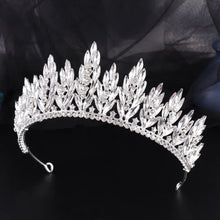Carica l&#39;immagine nel visualizzatore di Gallery, Rhinestone Crystal Headwear Tiaras and Crowns Bridal Diadem Wedding Crown Girls Party Hair Jewelry Accessories