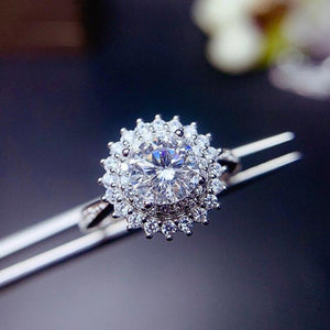Shinning Zirconia Proposal Ring Wedding Band Jewelry hr168 - www.eufashionbags.com
