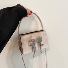 Cargar imagen en el visor de la galería, Rhinestone Evening Bag Women Clutch Shoulder Crossbody Bag Purse Fashion box Flap Handbag a187
