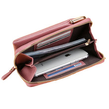 Load image into Gallery viewer, Soft Leather Women Bags Wallets Touch Screen Cell Phone Purse w55