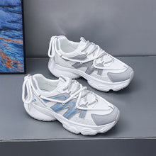 Charger l&#39;image dans la galerie, Mesh Casual Platform Sneakers Sports Shoes for Women Lace Up Sports Shoes  x49