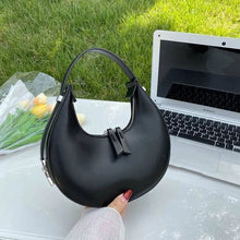 Load image into Gallery viewer, French Commuter Elegant Half Moon Shoulder Bags Women Luxury Solid Color Handbag Casual All-match Tote