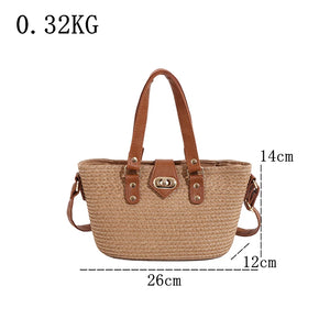 2024 New Summer Straw Bags for Women High Quality Shoulder Bag purse a176