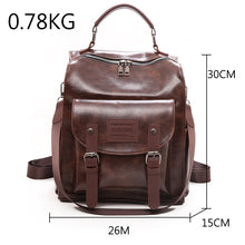 Load image into Gallery viewer, Fashion Female Backpacks High Quality Leather Bagpack for Women Large Capacity School Travel Bag Ladies Knapsack Shoulder Bag