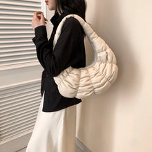 Cargar imagen en el visor de la galería, Y2K Small PU Leather Fold Shoulder Bags for Women 2024 New Bag Fashion Female Handbags and Purses
