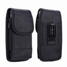 Carica l&#39;immagine nel visualizzatore di Gallery, Solid Black Phone Pouch Fanny Pack Belt Clip Without Carabiner Hanging Waist Bag - www.eufashionbags.com