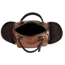 Carica l&#39;immagine nel visualizzatore di Gallery, Large Tassel Decor Handbag Fashion Women&#39;s Shoulder Bag Zipper Crossbody Bag With Strap a01