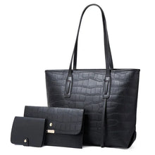 画像をギャラリービューアに読み込む, New stone pattern handbag bag large tote bag fashion three-piece set mother and daughter bag  purses and handbags