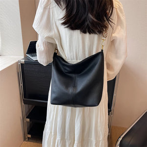 Small Bucket Bag Vintage Women Leather Designer Crossbody Bags a157