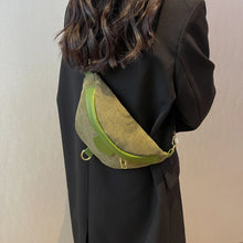 Carica l&#39;immagine nel visualizzatore di Gallery, Fashion Women&#39;s Bag Corduroy Waist Belt Shoulder Bags Chest Bag q61