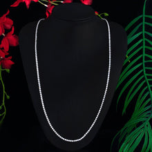 Load image into Gallery viewer, Sparkling Multi Layered Round Cubic Zirconia Long Tennis Necklace for Women cn25 - www.eufashionbags.com