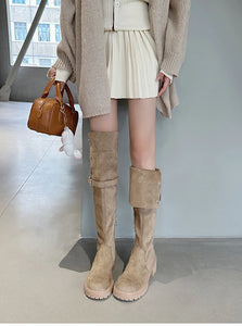 Fashion Slip On Long Boots Winter Women Over the Knee High Boots Shoes h03