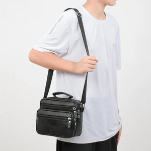 2023 Men's Bag Genuine Leather Handbags Business Shoulder Bags Men Messenger Bags Small Crossbody Bags for Man Fashion Handbag