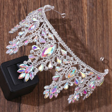 Load image into Gallery viewer, Luxury Crystal AB Bridal Crown Tiara Rhinestone Pageant Diadem Tiaras Wedding Hair Accessories