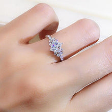 Load image into Gallery viewer, Fashion Princess Square CZ Finger Ring Women Wedding Band Jewelry hr32 - www.eufashionbags.com
