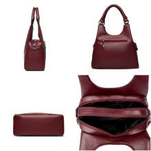 Charger l&#39;image dans la galerie, Large Tote Women Shoulder Messenger Bag Luxury Leather Handbags a163