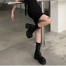 Load image into Gallery viewer, Winter Platform Ankle Boots For Women Fashion Side Zippers Short Boots  h01