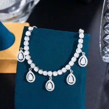 Carica l&#39;immagine nel visualizzatore di Gallery, Adjustable Shiny Round Charm Bracelets Cubic Zirconia New Trendy Jewelry b121
