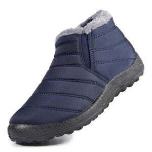 Plus Size Men Snow Boots Men's Warm Fur Winter Shoes Waterproof Ankle Boots m25 - www.eufashionbags.com