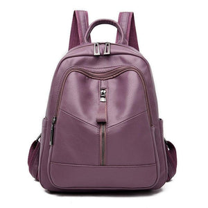 Large Women Backpack soft Leather School Bags For Girls Travel n07 - www.eufashionbags.com