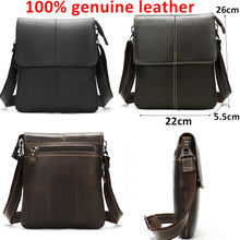 Load image into Gallery viewer, Genuine Leather Men&#39;s Shoulder Bag Messenger Bag Crossbody Bags