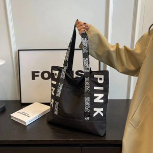 Luxury Women's Tote Bag Nylon Bucket Bag Crossbody Handbags Accessories Letter Graphic Shoulder Shopping Bag
