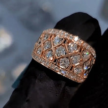 画像をギャラリービューアに読み込む, Women Sparkling Cubic Zirconia Rings Wedding Engagement Band Luxury Accessories  Rings Party Jewelry