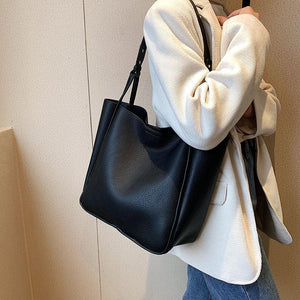 Women Large Tote Bag Fashion Leather Shoulder Bag Tote Shopping Purse l51 - www.eufashionbags.com