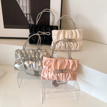 Cargar imagen en el visor de la galería, Fold Design Small Crossbody Bags for Women 2024 Y2K Luxury Designer Fashion Handbags Bow Shoulder Bag