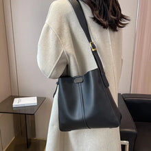 画像をギャラリービューアに読み込む, Trendy Leather Bucket Bags for Women Winter Shoulder Bag Travel Tote Purses e02