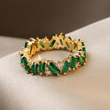 Load image into Gallery viewer, Green Cubic Zirconia Wedding Bands Women Rings hr200 - www.eufashionbags.com