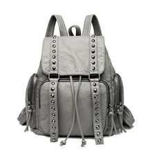 Charger l&#39;image dans la galerie, Fashion Rivets Backpacks for Women Travel Shoulder Bags n15 - www.eufashionbags.com