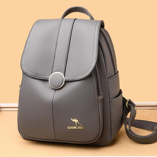 Women Large Backpack Purses High Quality Leather Vintage Bag School Bags Travel Bagpack Bookbag Rucksack