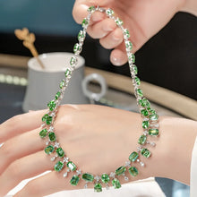 画像をギャラリービューアに読み込む, NEW Simulation Green Tourmaline Choker Necklace For Women Wedding Accessories x43