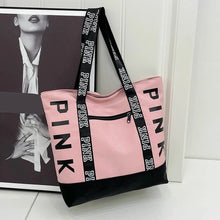 Laden Sie das Bild in den Galerie-Viewer, Luxury Women&#39;s Tote Bag Nylon Bucket Bag Crossbody Handbags Accessories Letter Graphic Shoulder Shopping Bag