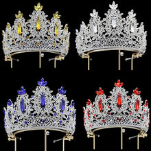 画像をギャラリービューアに読み込む, Large Miss World Pageant Queen Crown Rhinestone Crystal Hair Accessories y65